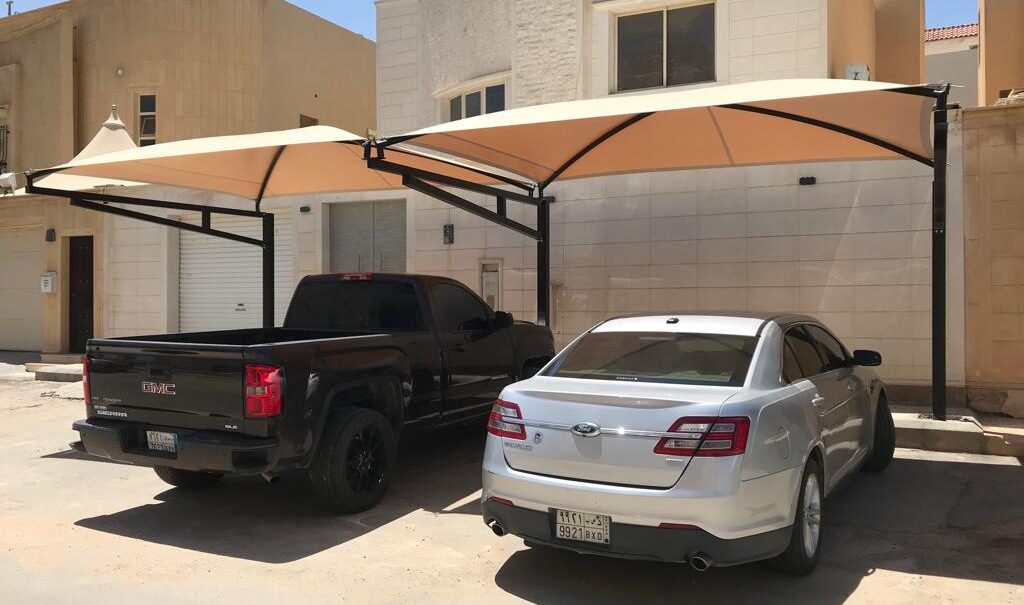 تركيب مظلات سيارات — شركة الرزق للصيانة العامة
